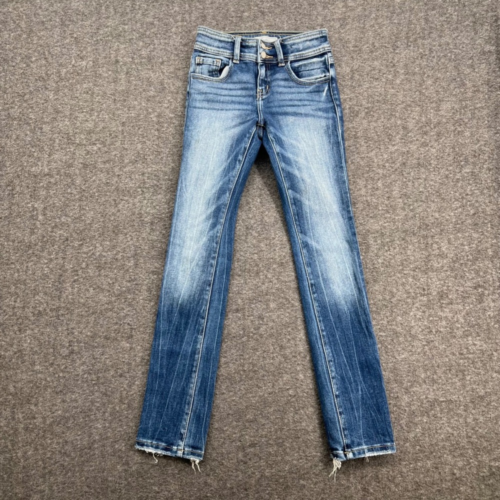 KanCan Signature Kids Girls Blue Mid Rise Straight Leg Jeans Size 10 Slim